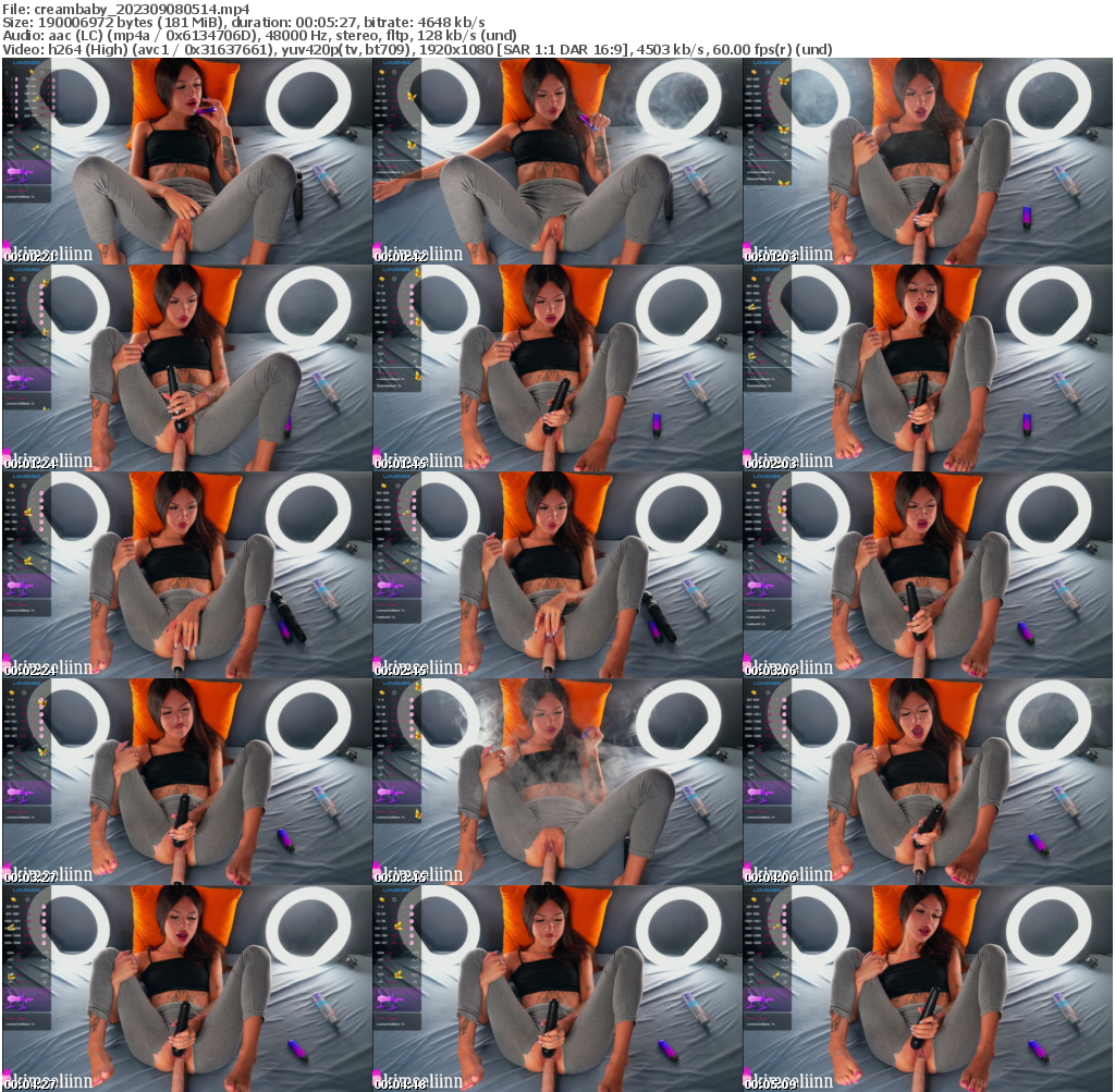 Preview thumb from creambaby on 2023-09-08 @ bongacams