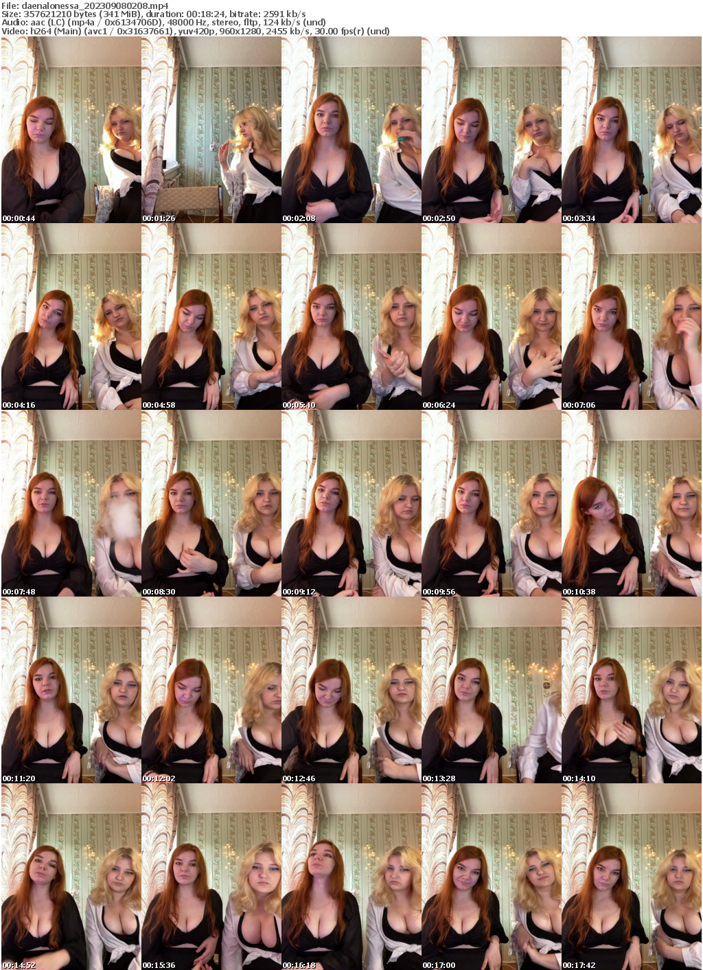 Preview thumb from daenalonessa on 2023-09-08 @ bongacams