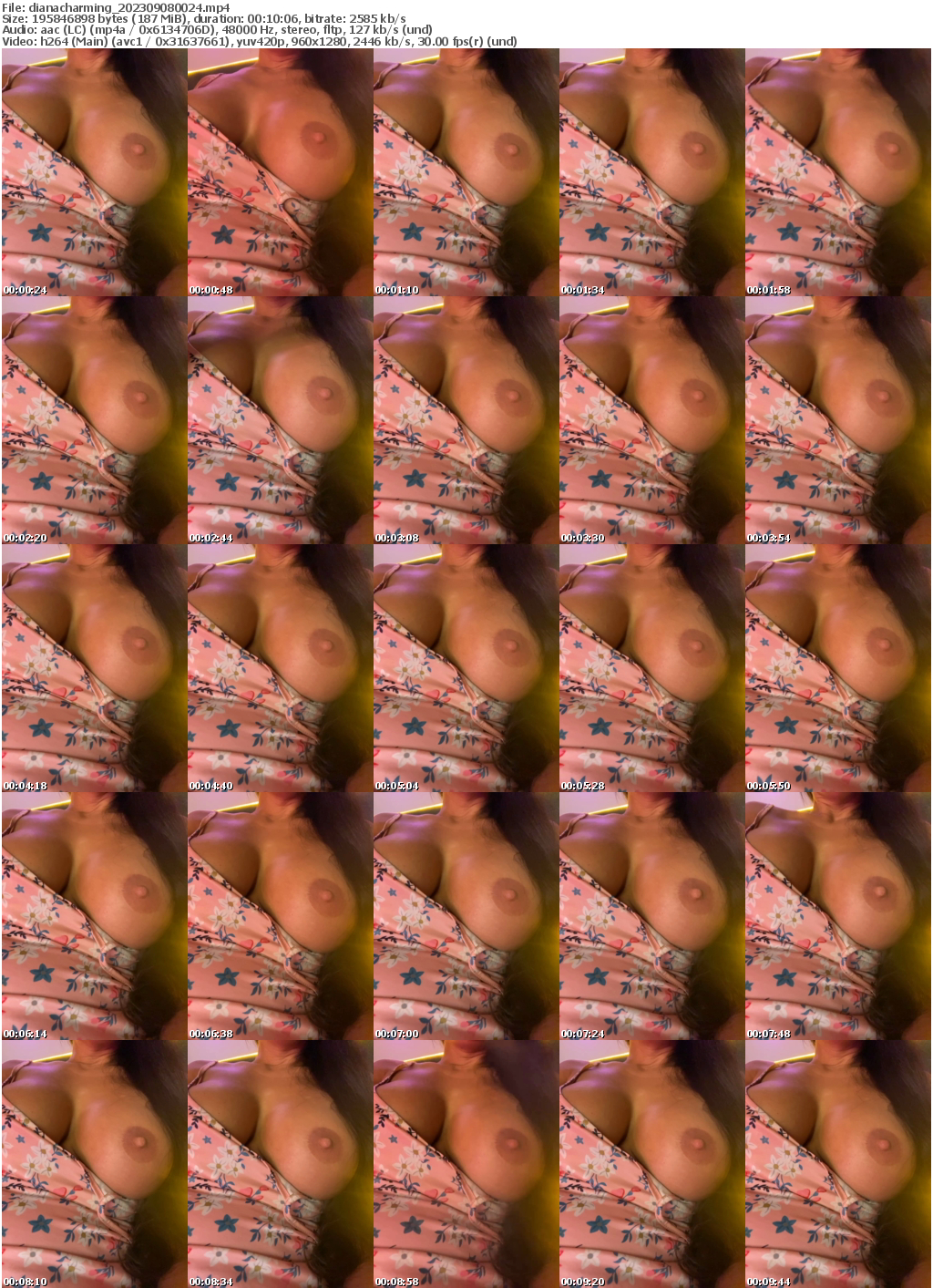 Preview thumb from dianacharming on 2023-09-08 @ bongacams