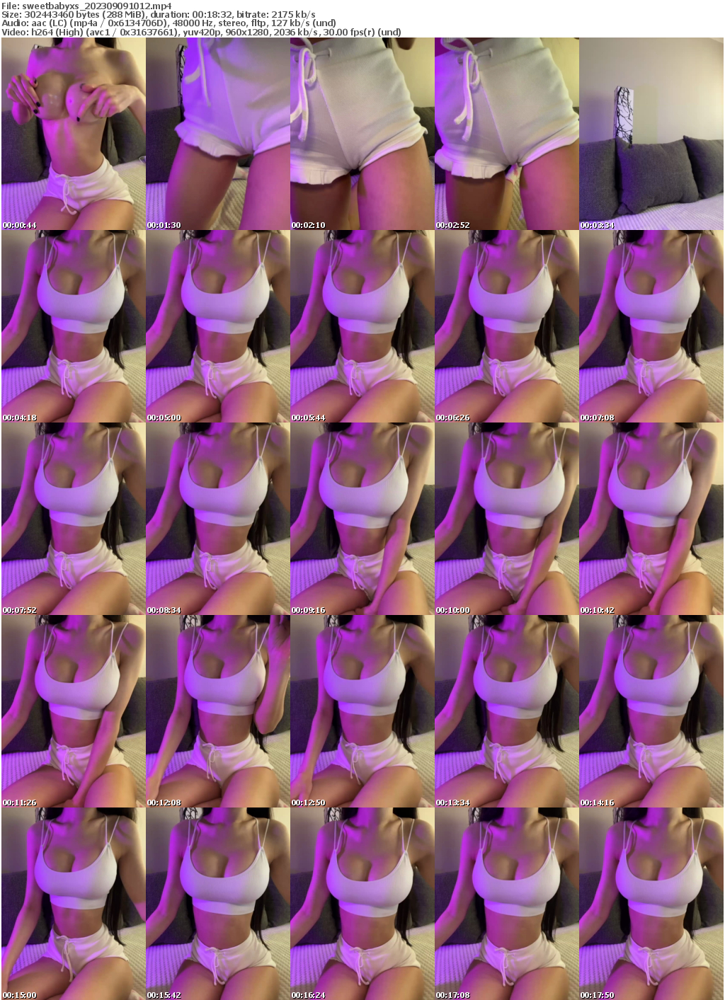 Preview thumb from sweetbabyxs on 2023-09-09 @ bongacams