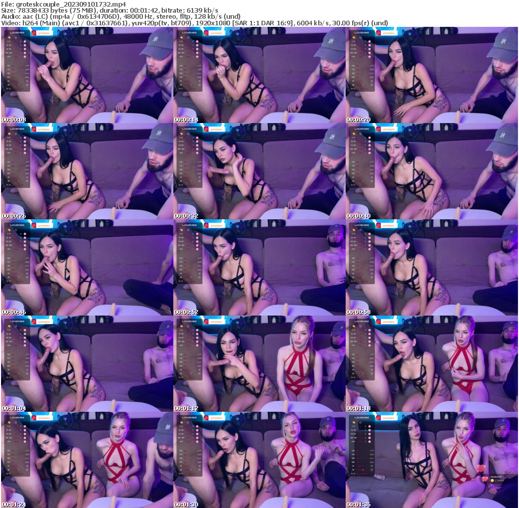 Preview thumb from groteskcouple on 2023-09-10 @ bongacams