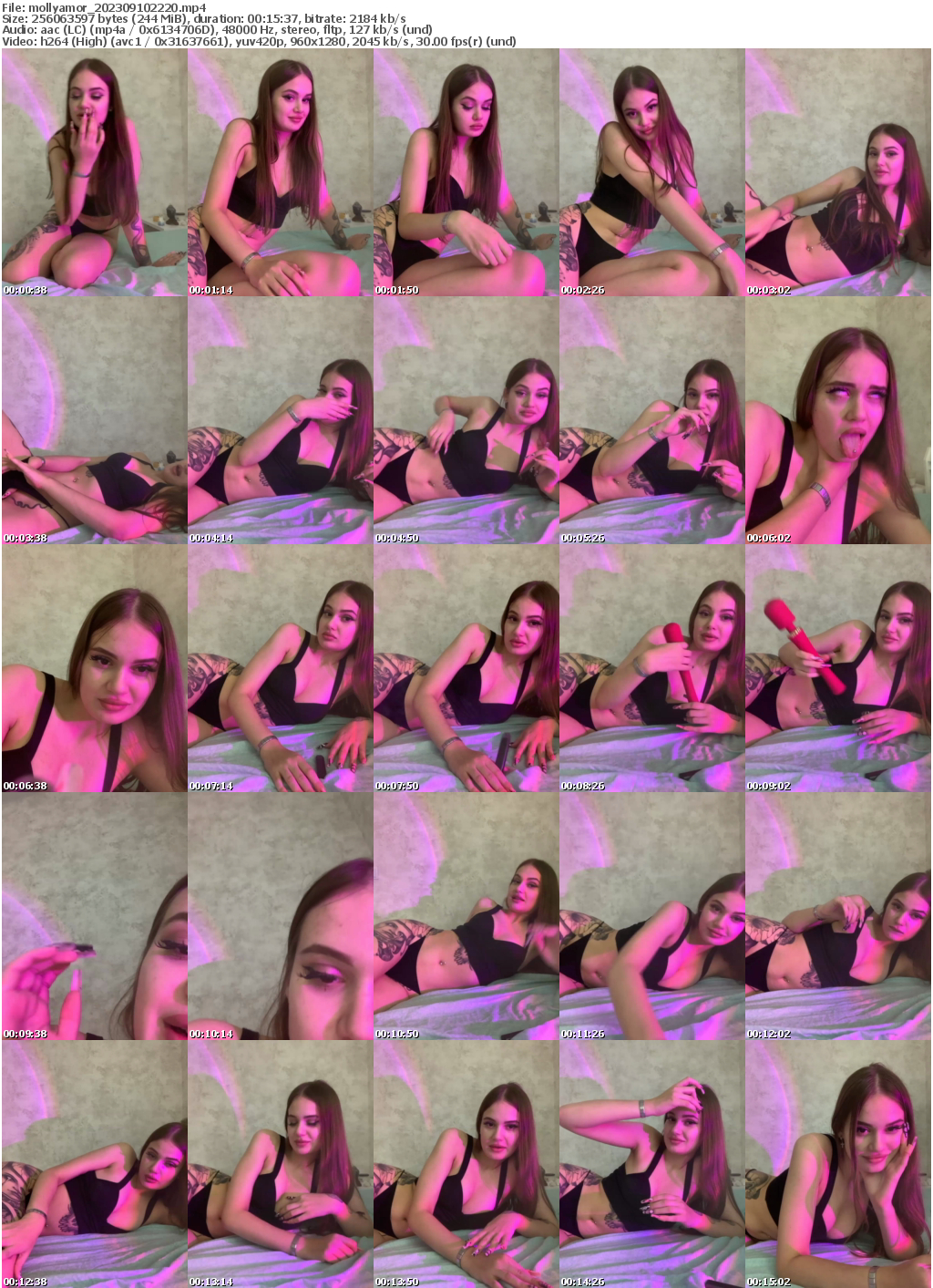 Preview thumb from mollyamor on 2023-09-10 @ bongacams