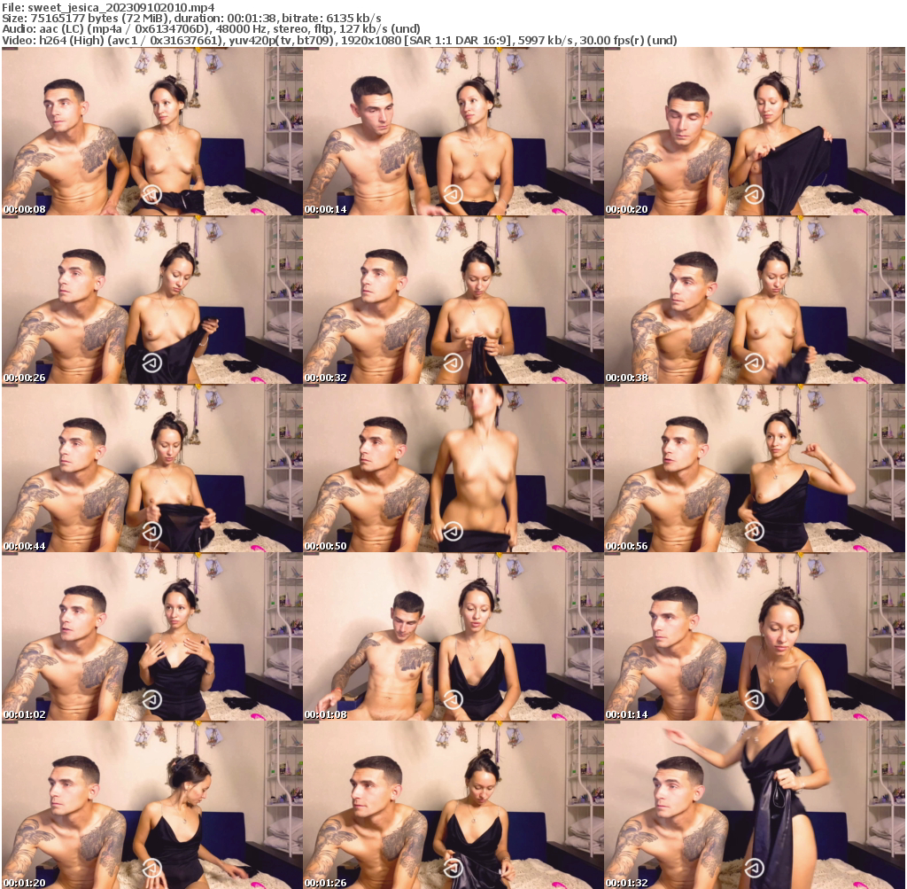 Preview thumb from sweet_jesica on 2023-09-10 @ bongacams