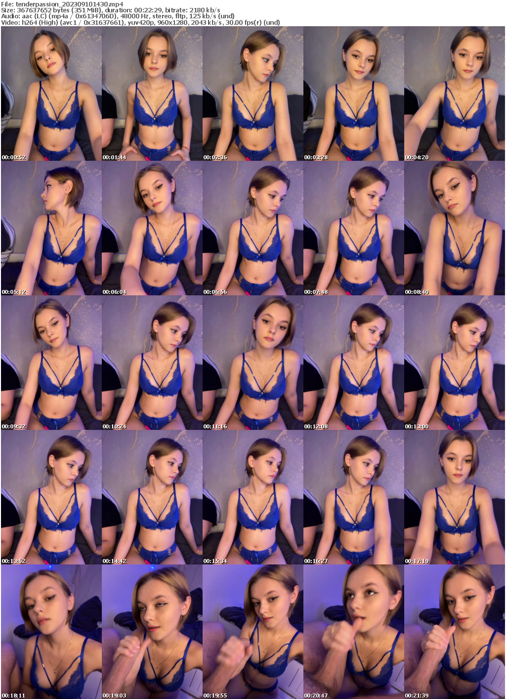 Preview thumb from tenderpassion on 2023-09-10 @ bongacams