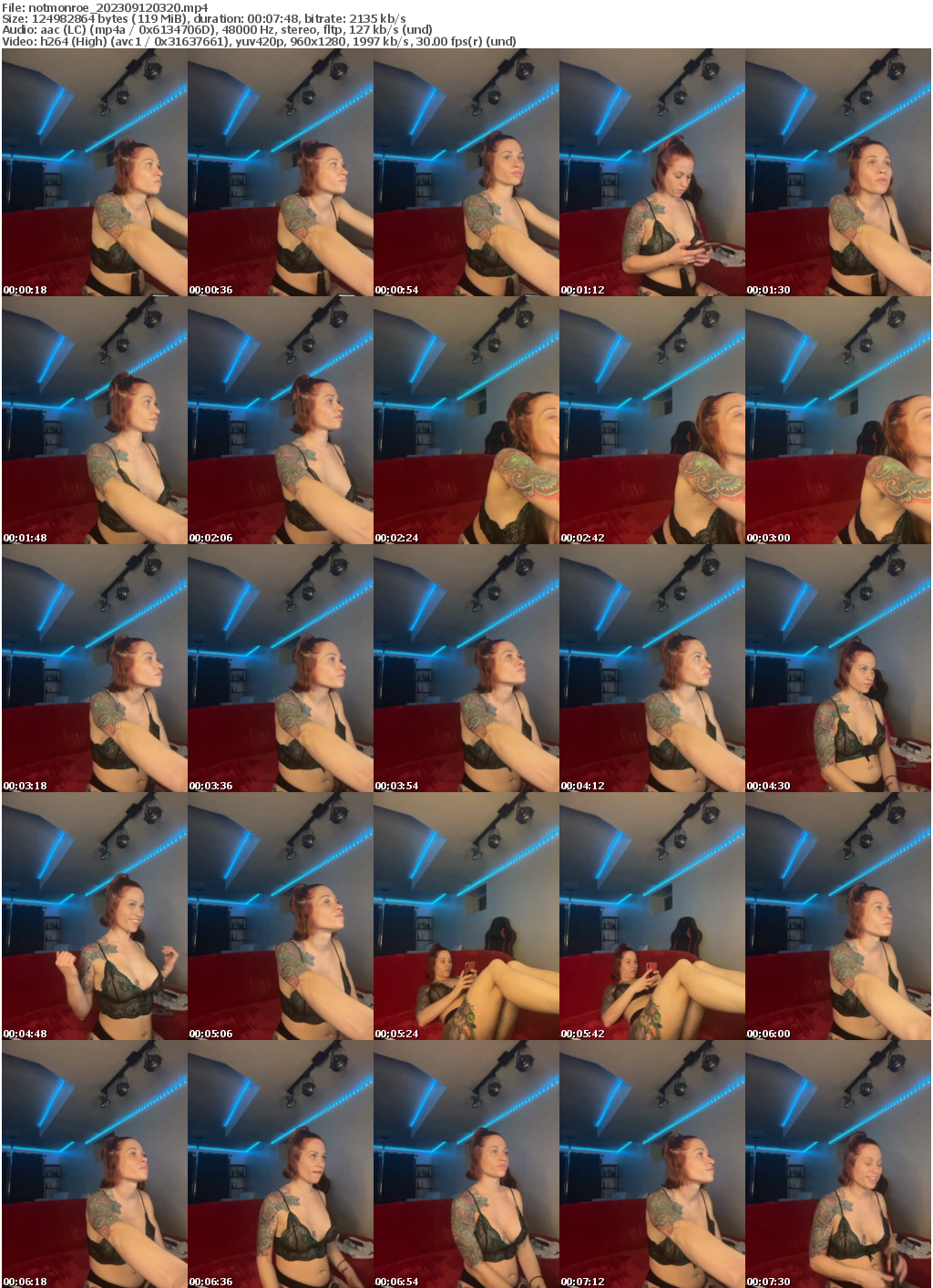 Preview thumb from notmonroe on 2023-09-12 @ bongacams