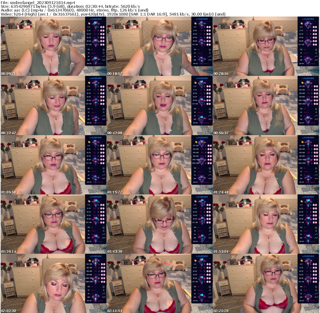 Preview thumb from smileofangel on 2023-09-12 @ bongacams