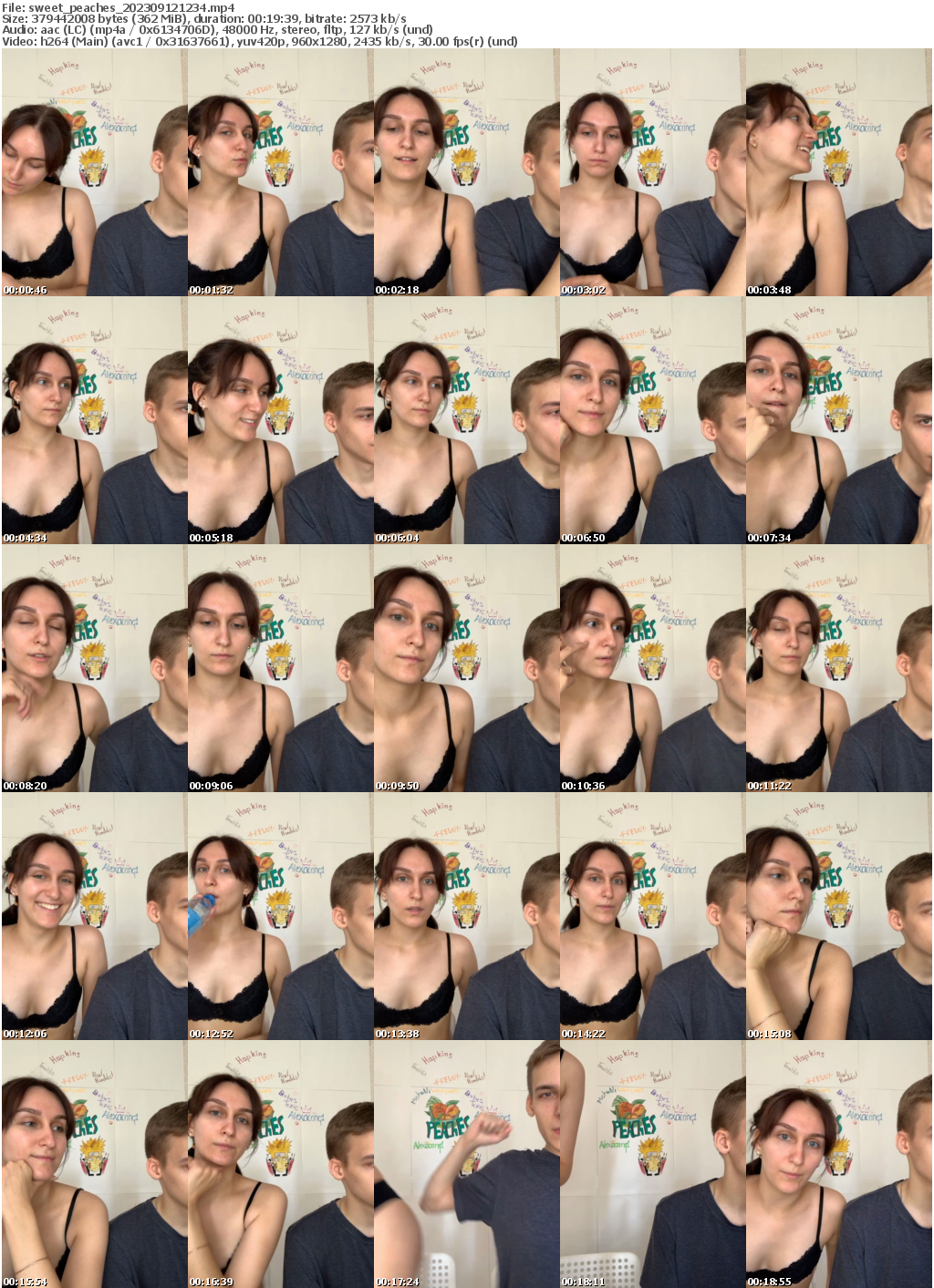 Preview thumb from sweet_peaches on 2023-09-12 @ bongacams