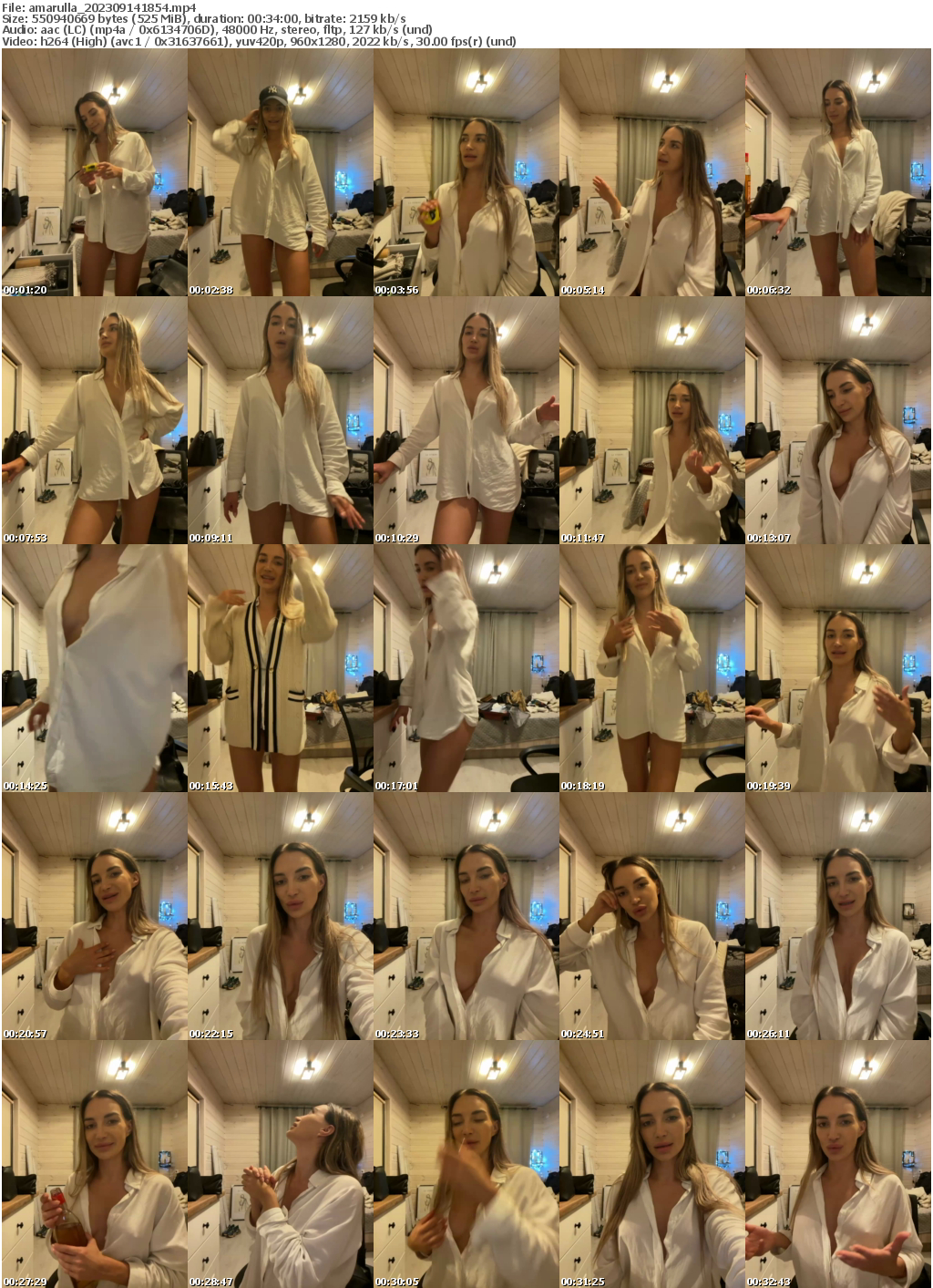 Preview thumb from amarulla on 2023-09-14 @ bongacams