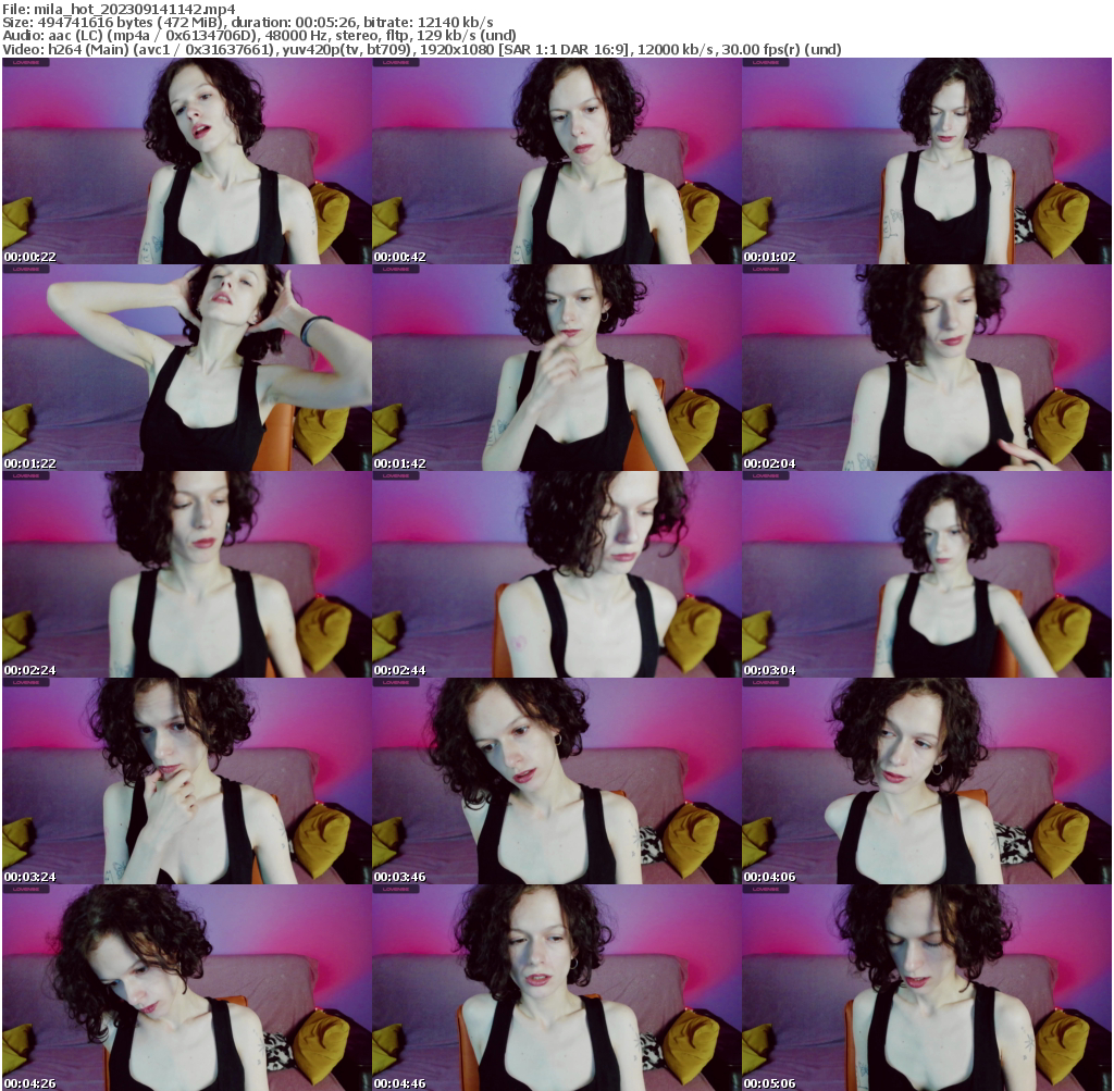 Preview thumb from mila_hot on 2023-09-14 @ bongacams