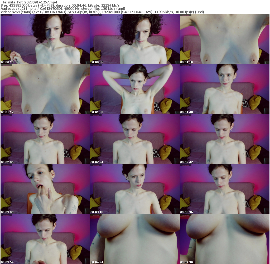 Preview thumb from mila_hot on 2023-09-14 @ bongacams