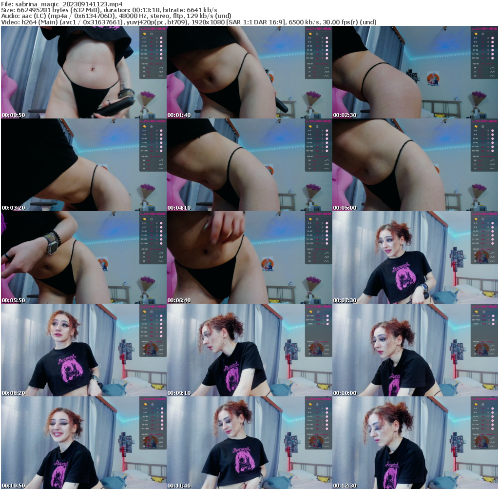 Preview thumb from sabrina_magic on 2023-09-14 @ bongacams