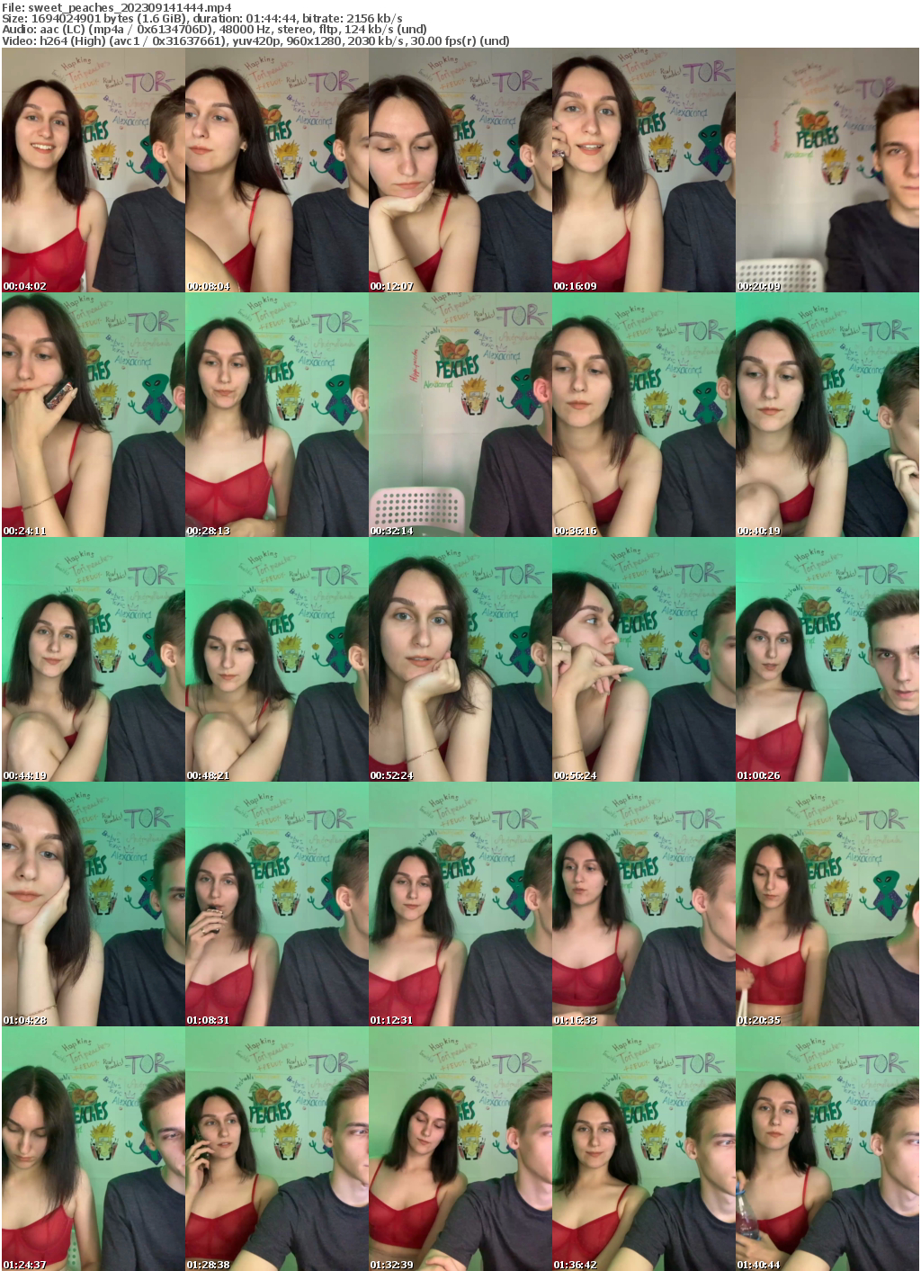 Preview thumb from sweet_peaches on 2023-09-14 @ bongacams