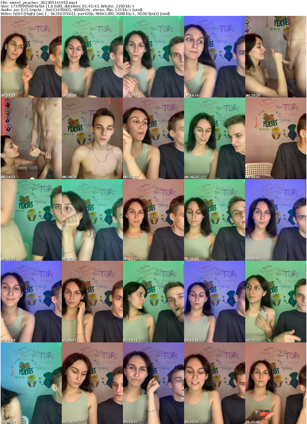 Preview thumb from sweet_peaches on 2023-09-14 @ bongacams