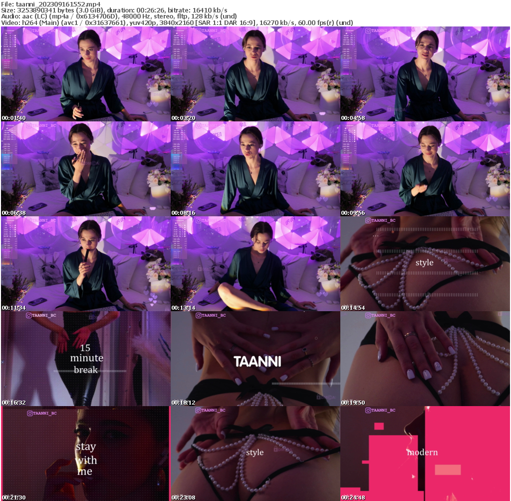 Preview thumb from taanni on 2023-09-16 @ bongacams