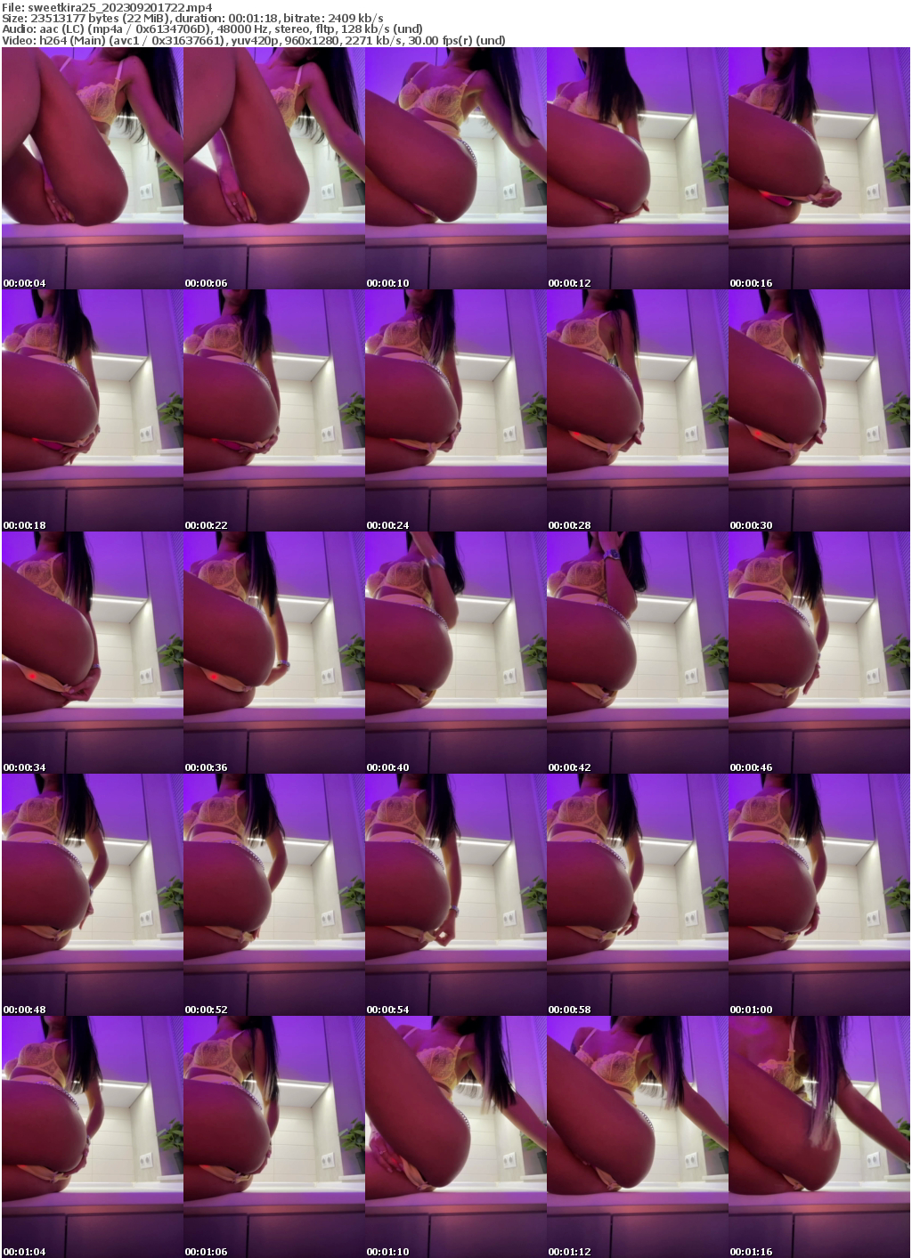 Preview thumb from sweetkira25 on 2023-09-20 @ bongacams