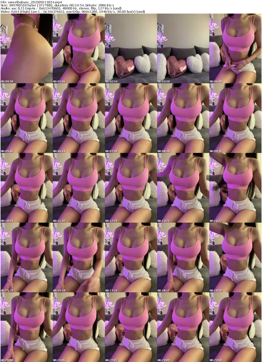 Preview thumb from sweetbabyxs on 2023-09-21 @ bongacams