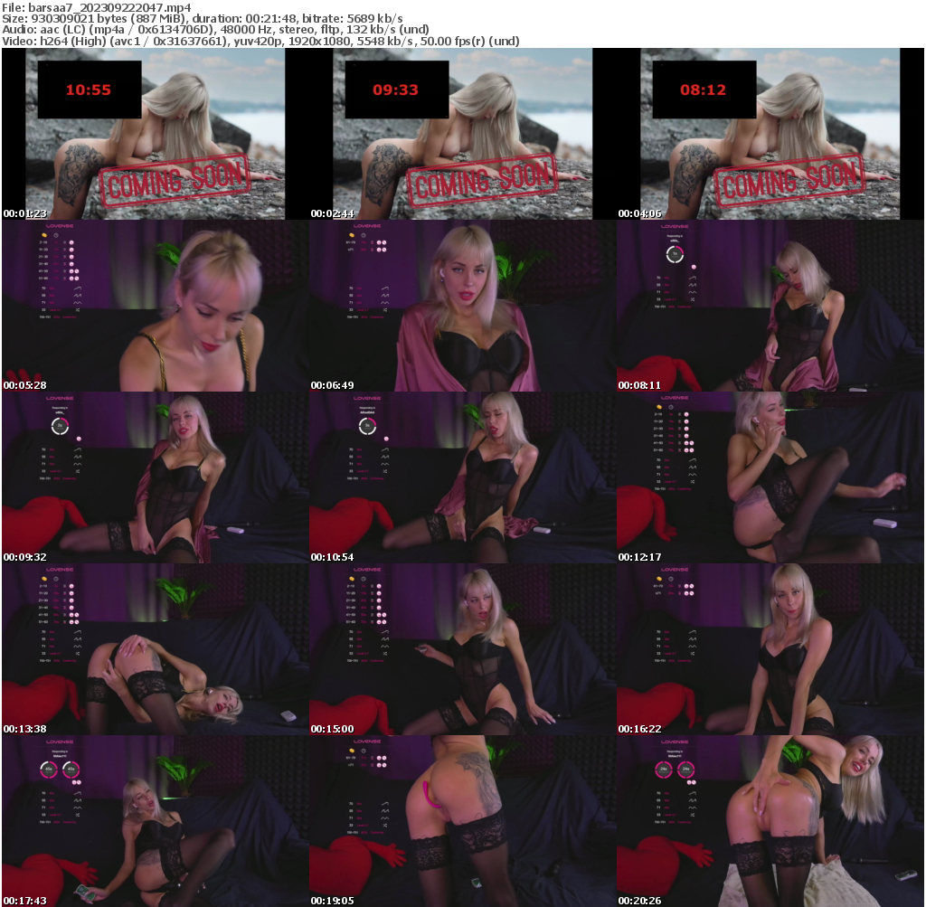 Preview thumb from barsaa7 on 2023-09-22 @ bongacams