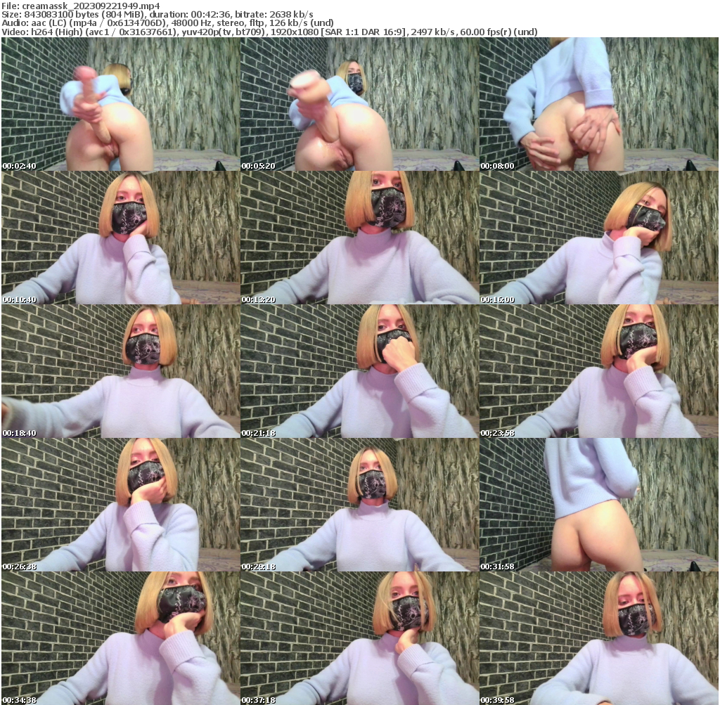 Preview thumb from creamassk on 2023-09-22 @ bongacams