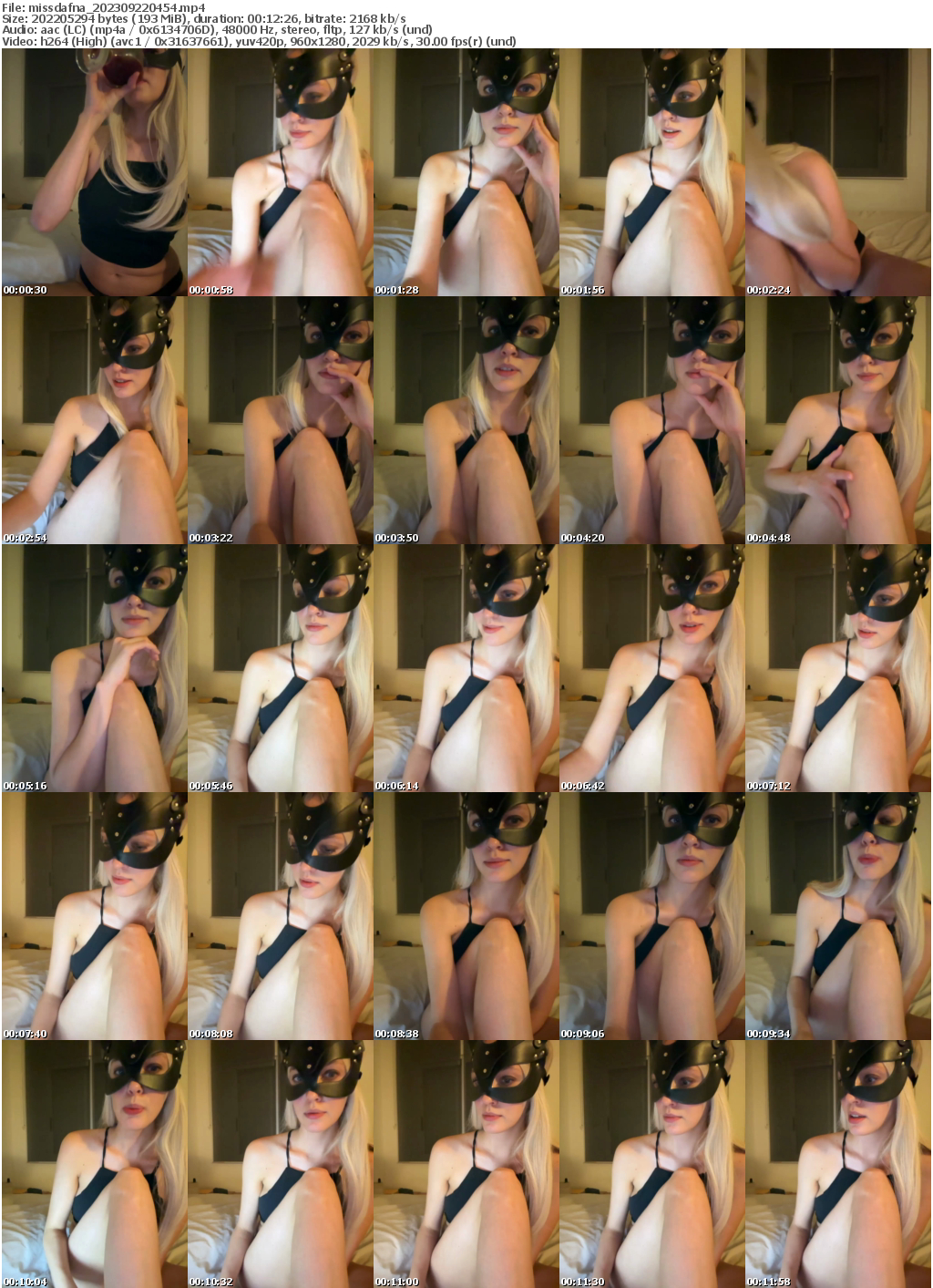 Preview thumb from missdafna on 2023-09-22 @ bongacams