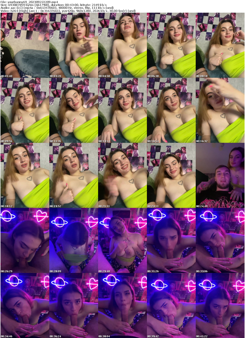 Preview thumb from yourbunny69 on 2023-09-22 @ bongacams