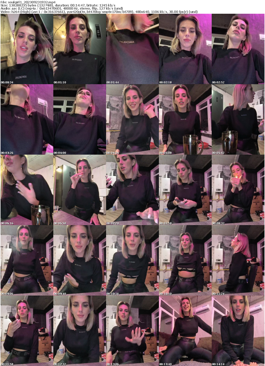 Preview thumb from soulgirl1 on 2023-09-23 @ bongacams