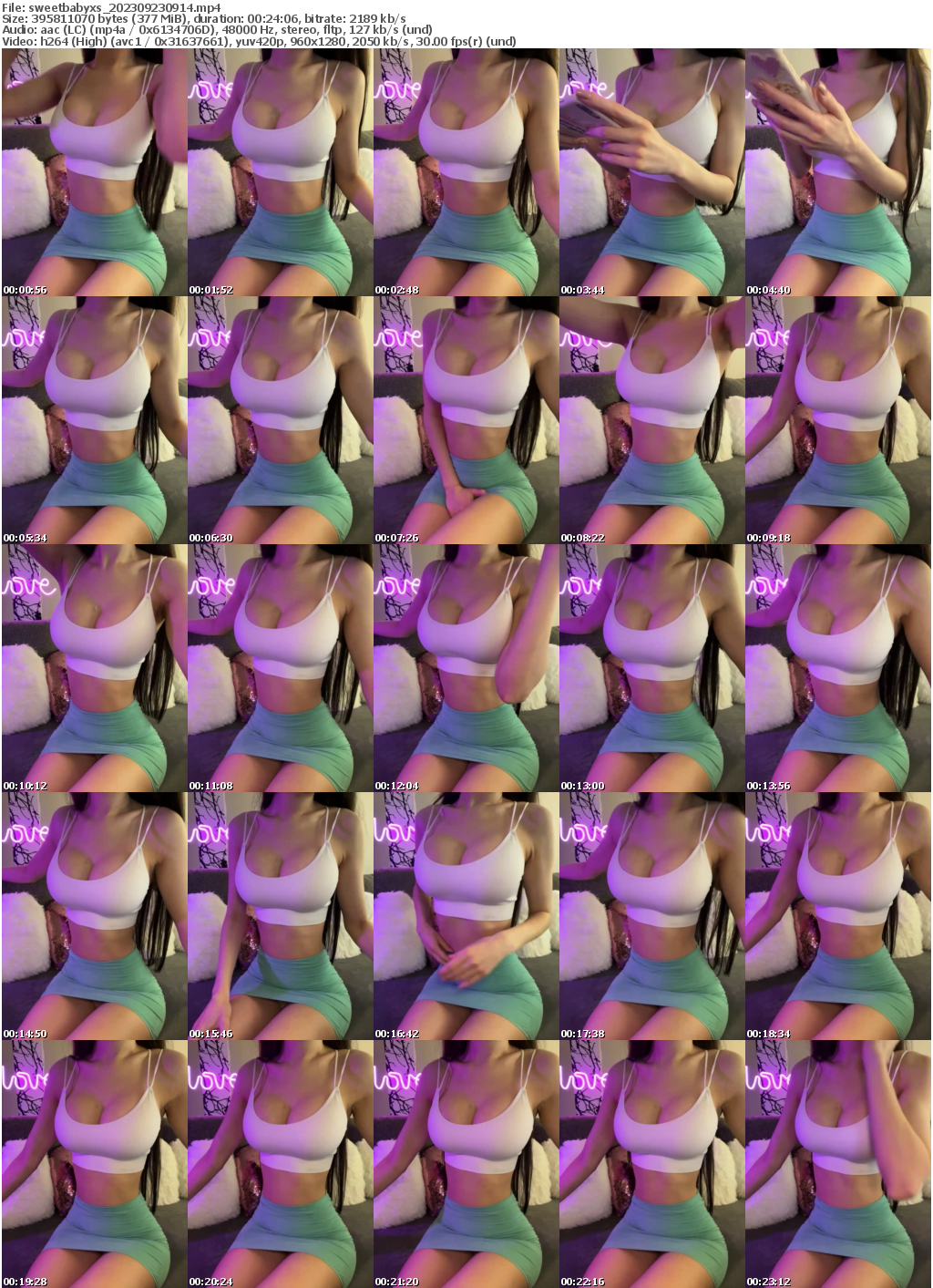 Preview thumb from sweetbabyxs on 2023-09-23 @ bongacams