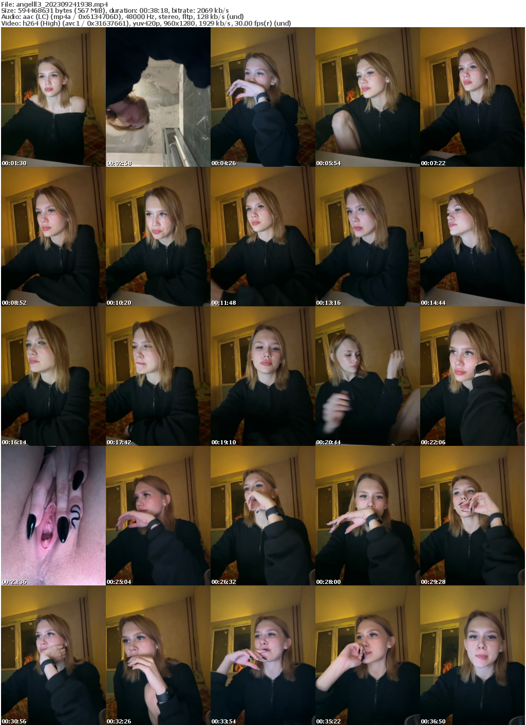 Preview thumb from angelll3 on 2023-09-24 @ bongacams