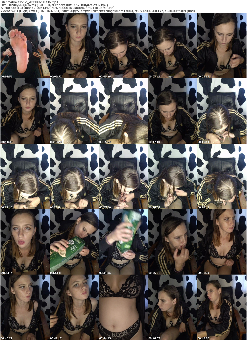 Preview thumb from malinka1512 on 2023-09-25 @ bongacams