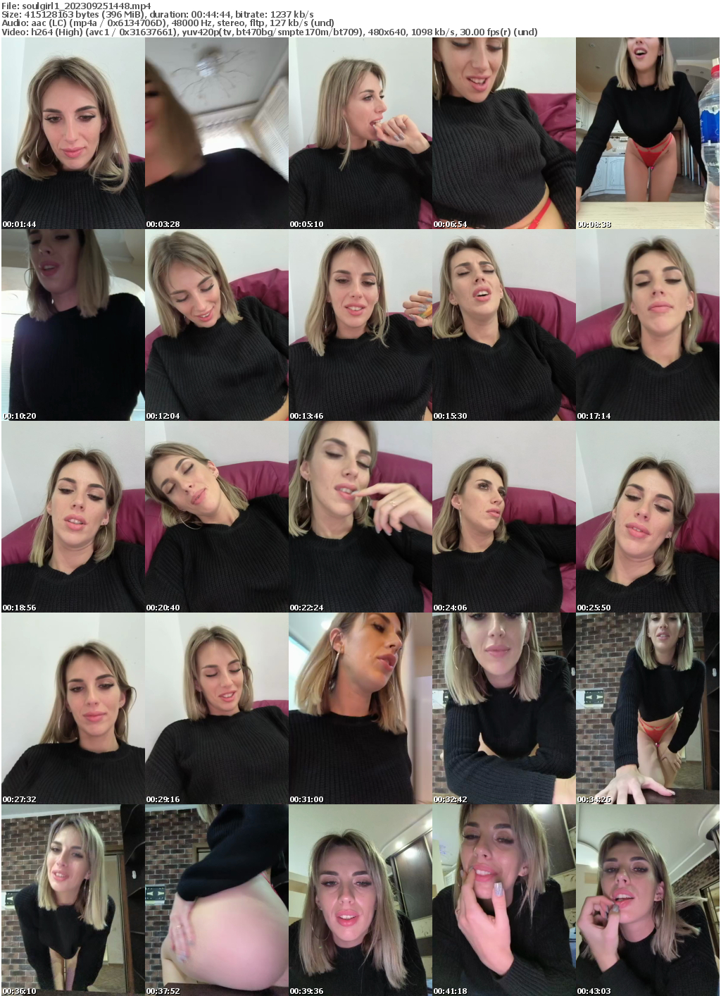 Preview thumb from soulgirl1 on 2023-09-25 @ bongacams