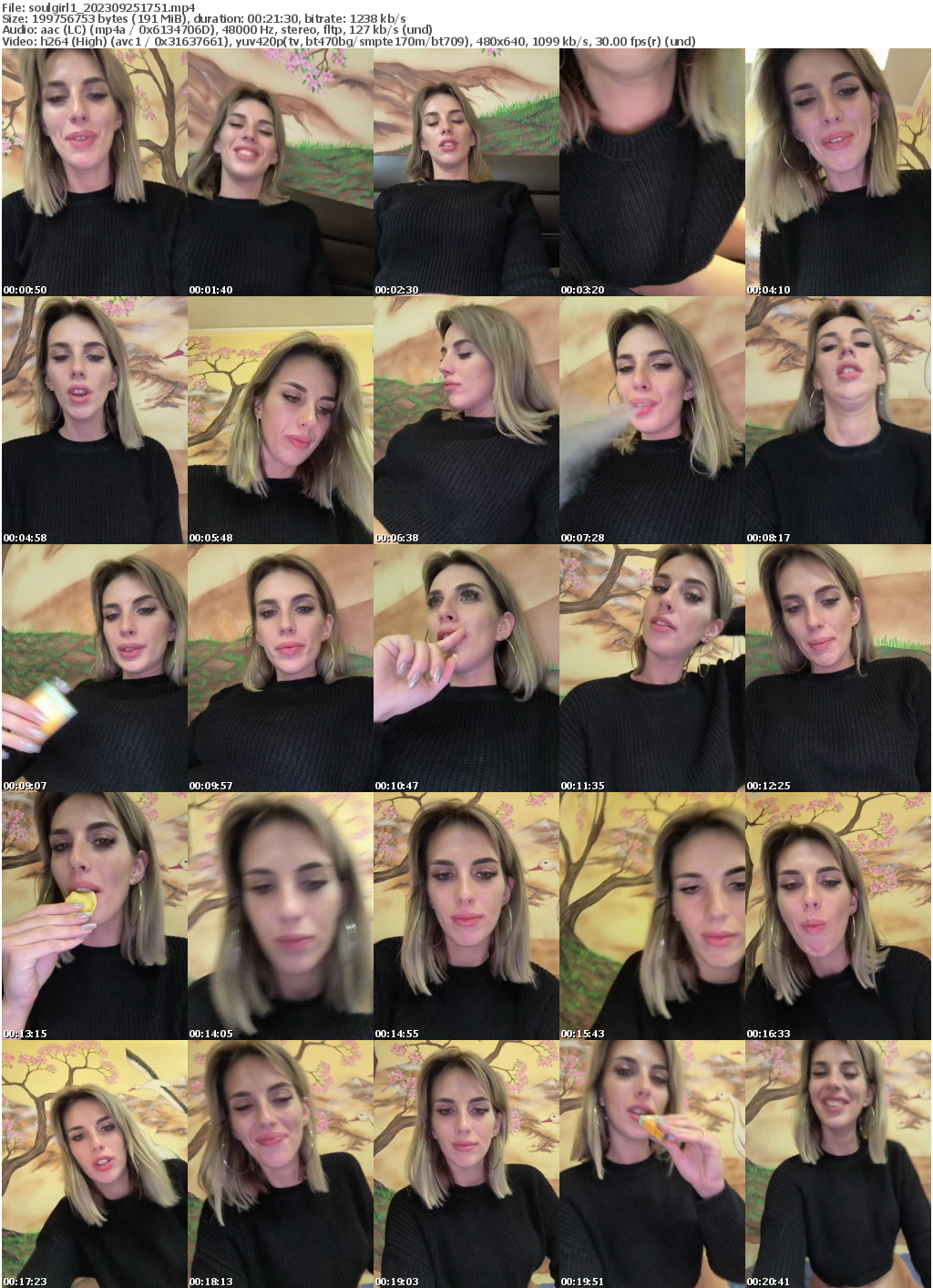 Preview thumb from soulgirl1 on 2023-09-25 @ bongacams