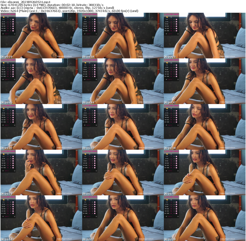 Preview thumb from elisonni on 2023-09-26 @ bongacams