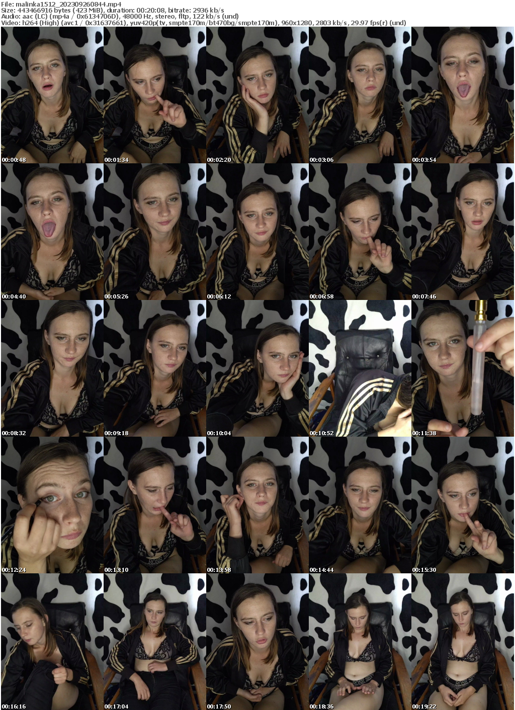 Preview thumb from malinka1512 on 2023-09-26 @ bongacams