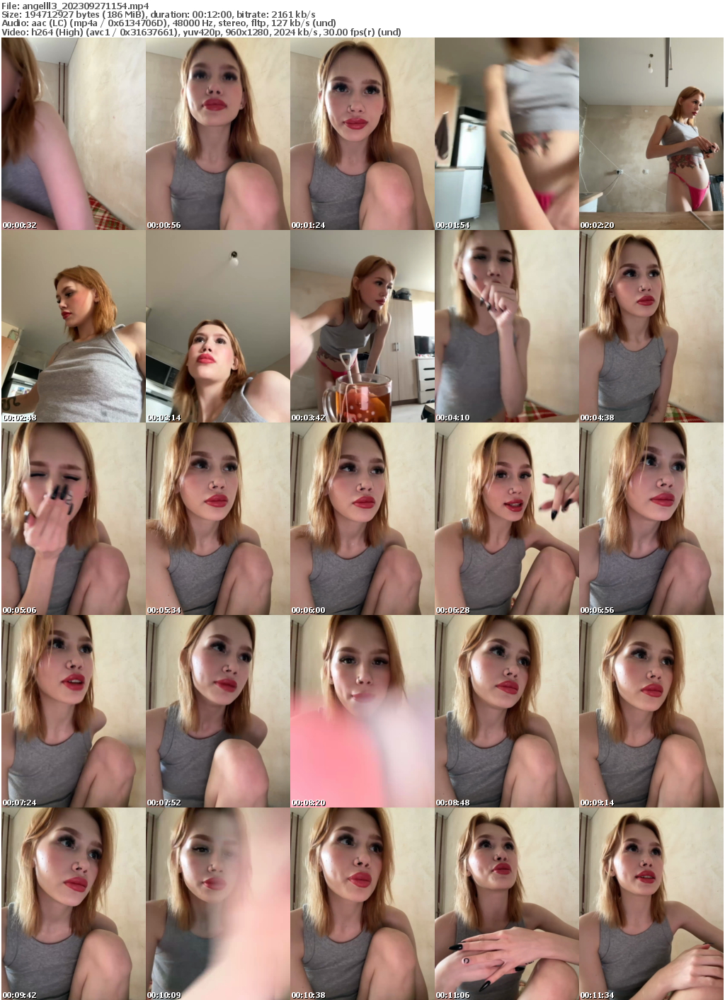 Preview thumb from angelll3 on 2023-09-27 @ bongacams