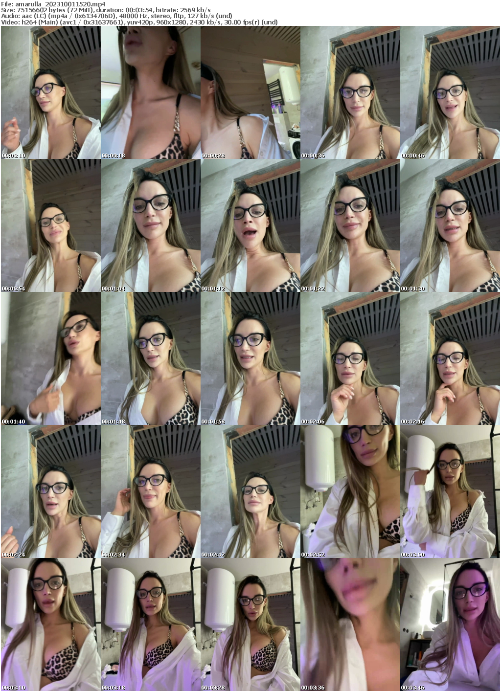 Preview thumb from amarulla on 2023-10-01 @ bongacams