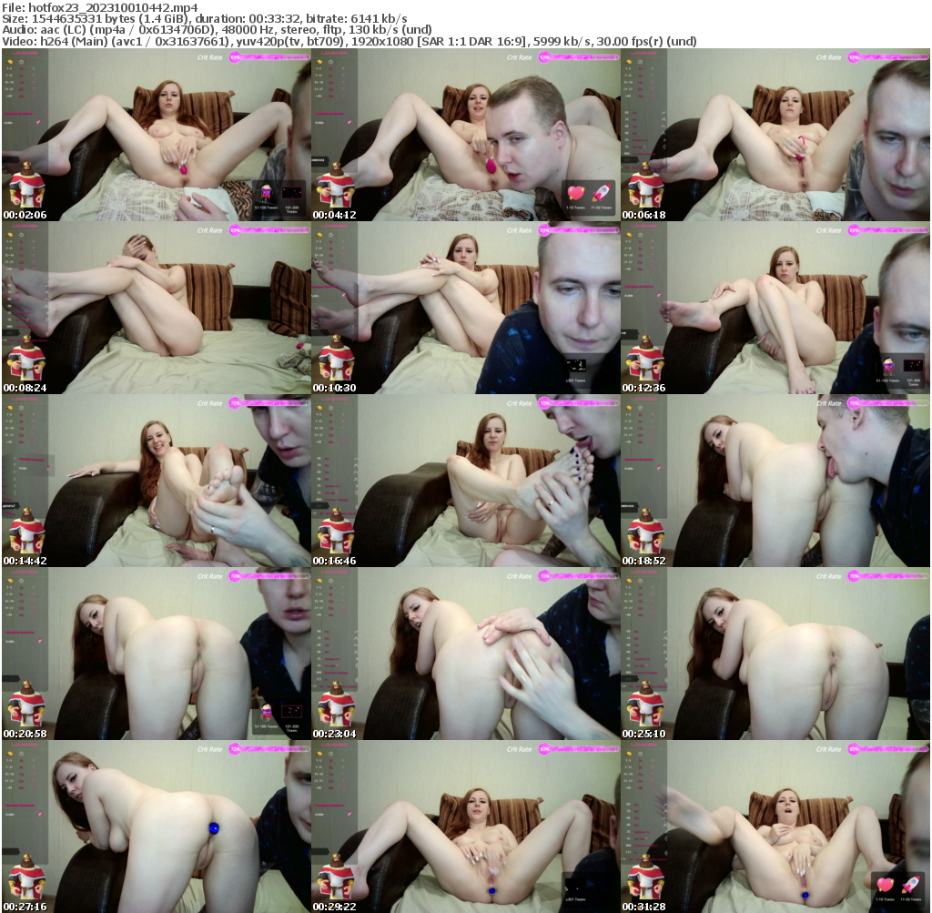 Preview thumb from hotfox23 on 2023-10-01 @ bongacams