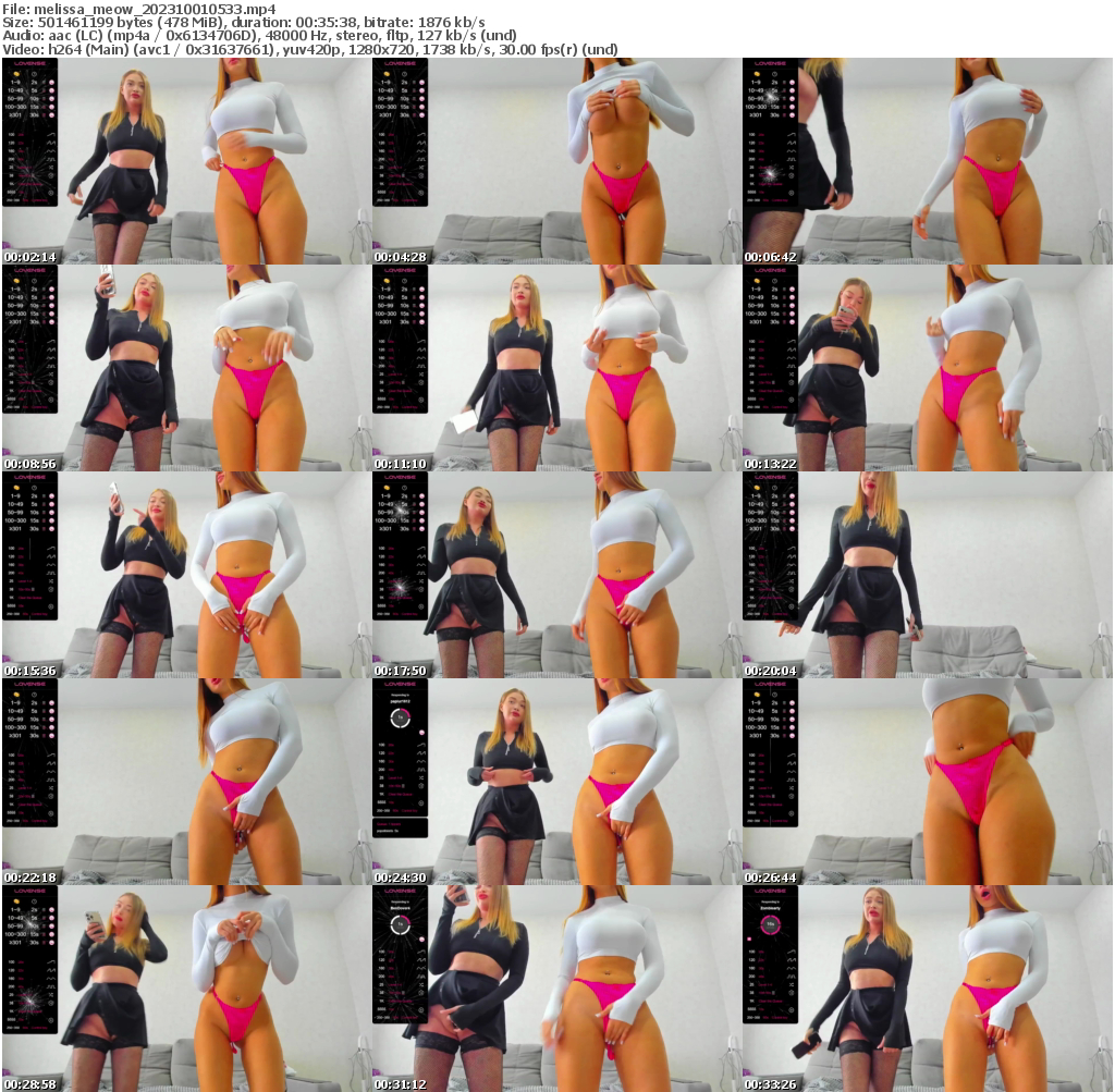 Preview thumb from melissa_meow on 2023-10-01 @ bongacams