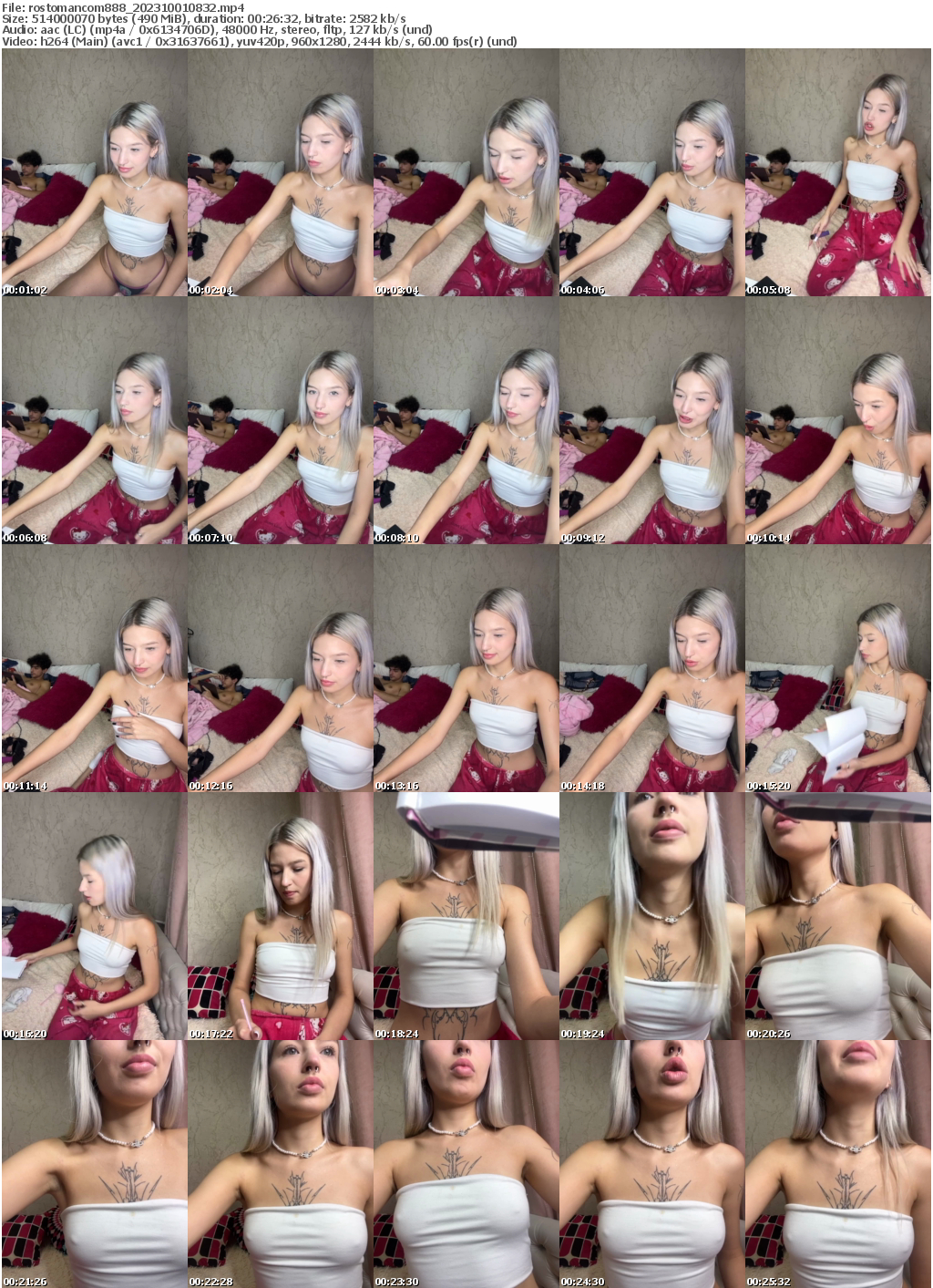 Preview thumb from rostomancom888 on 2023-10-01 @ bongacams