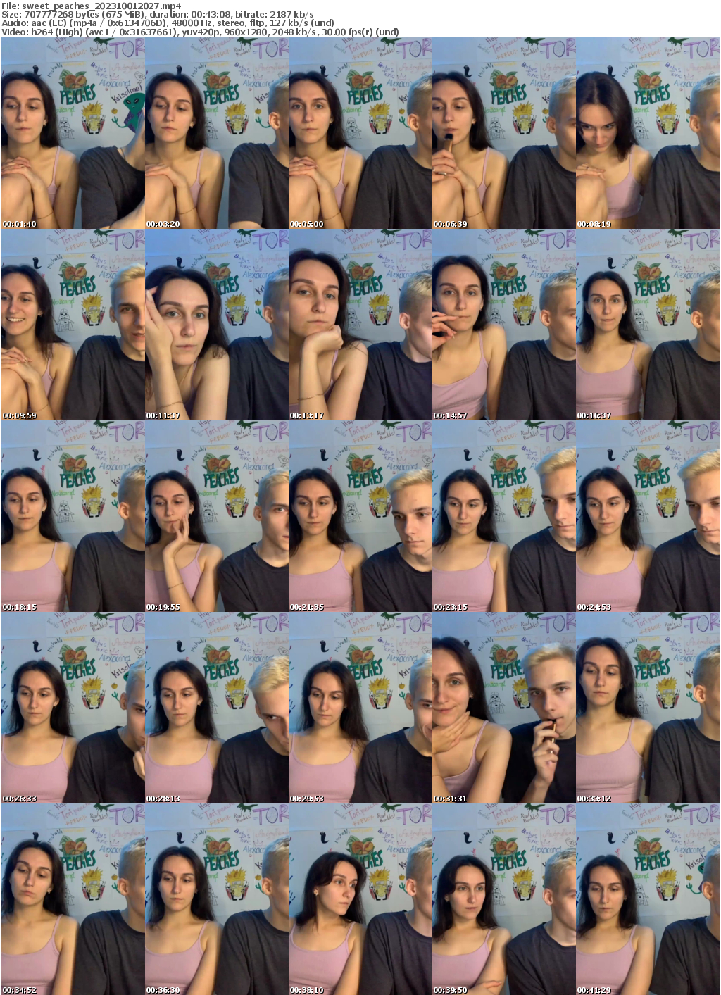 Preview thumb from sweet_peaches on 2023-10-01 @ bongacams