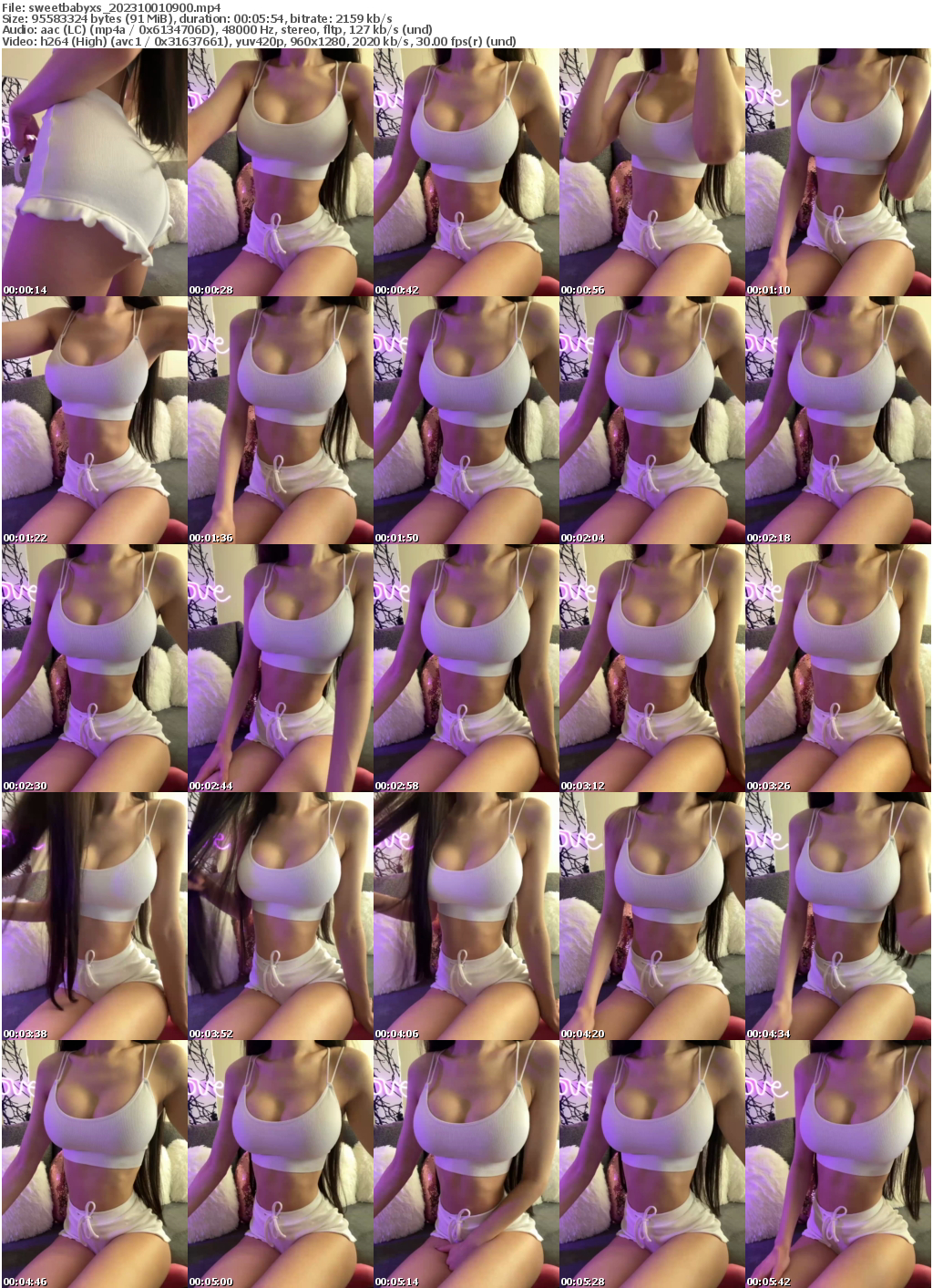 Preview thumb from sweetbabyxs on 2023-10-01 @ bongacams