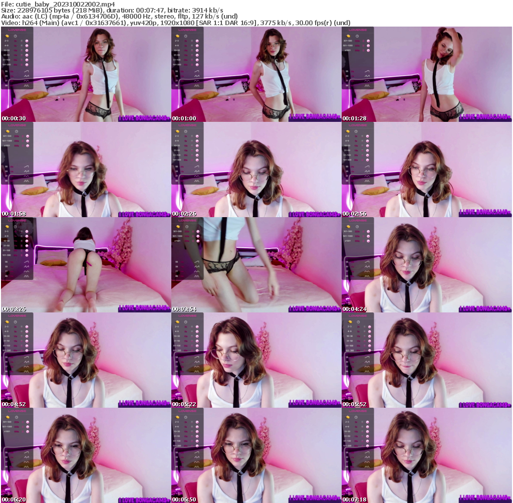 Preview thumb from cutie_baby on 2023-10-02 @ bongacams