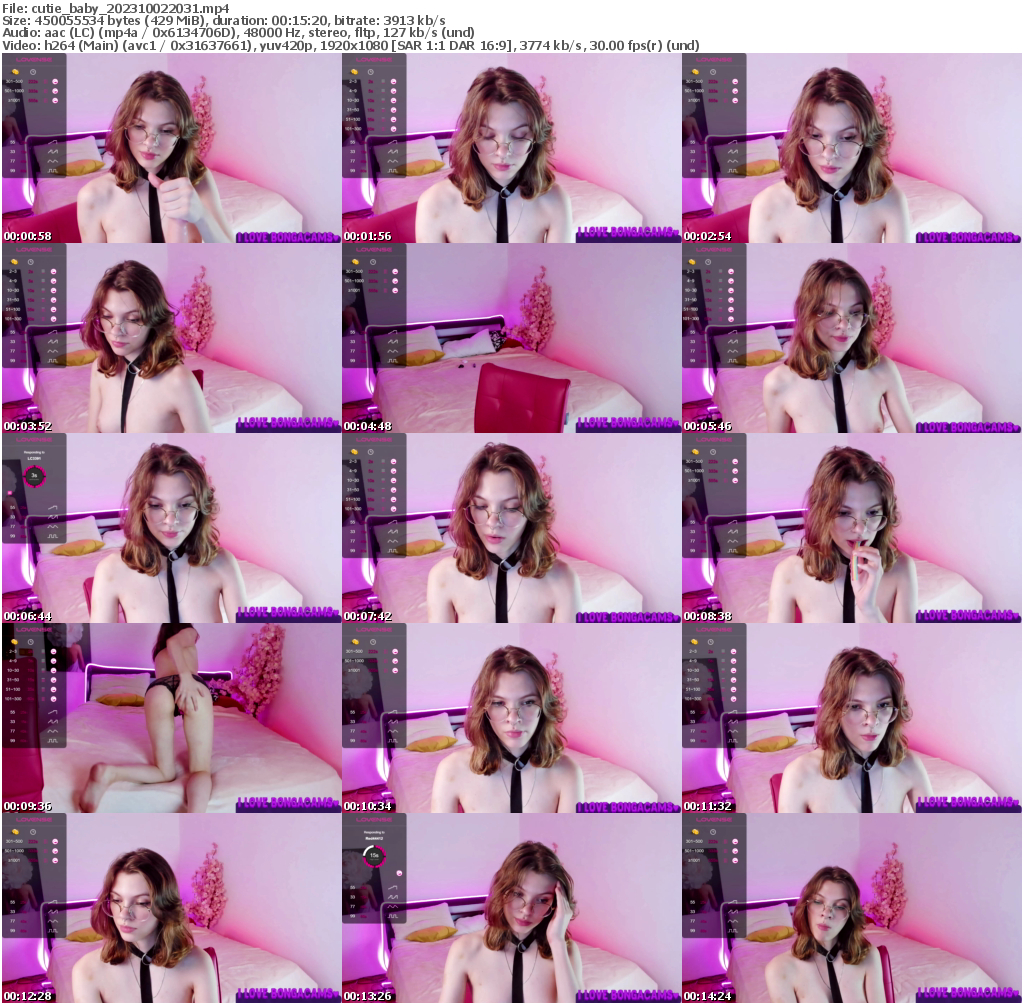 Preview thumb from cutie_baby on 2023-10-02 @ bongacams