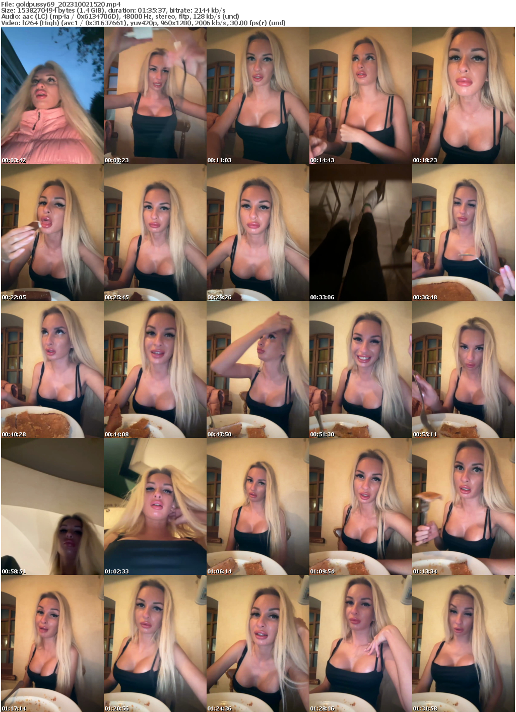 Preview thumb from goldpussy69 on 2023-10-02 @ bongacams