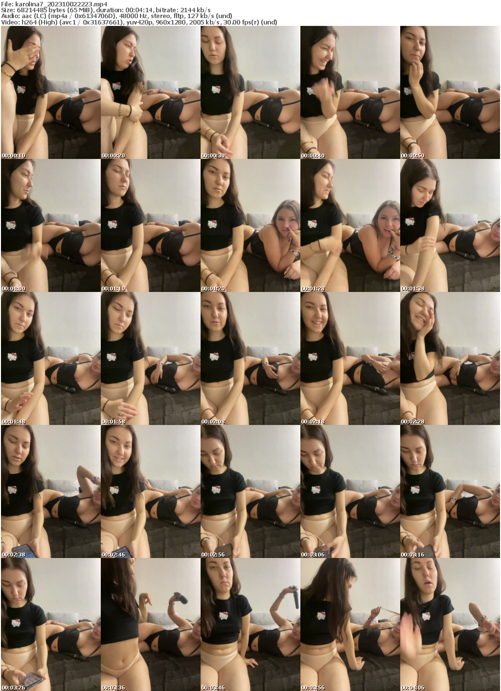 Preview thumb from karolina7 on 2023-10-02 @ bongacams