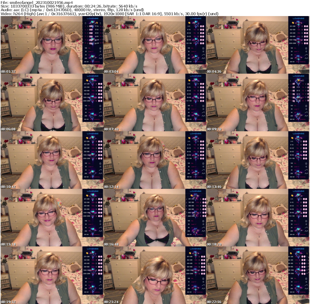 Preview thumb from smileofangel on 2023-10-02 @ bongacams