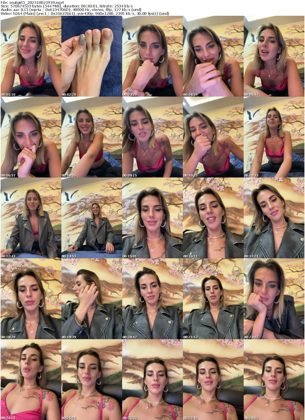 Preview thumb from soulgirl1 on 2023-10-02 @ bongacams