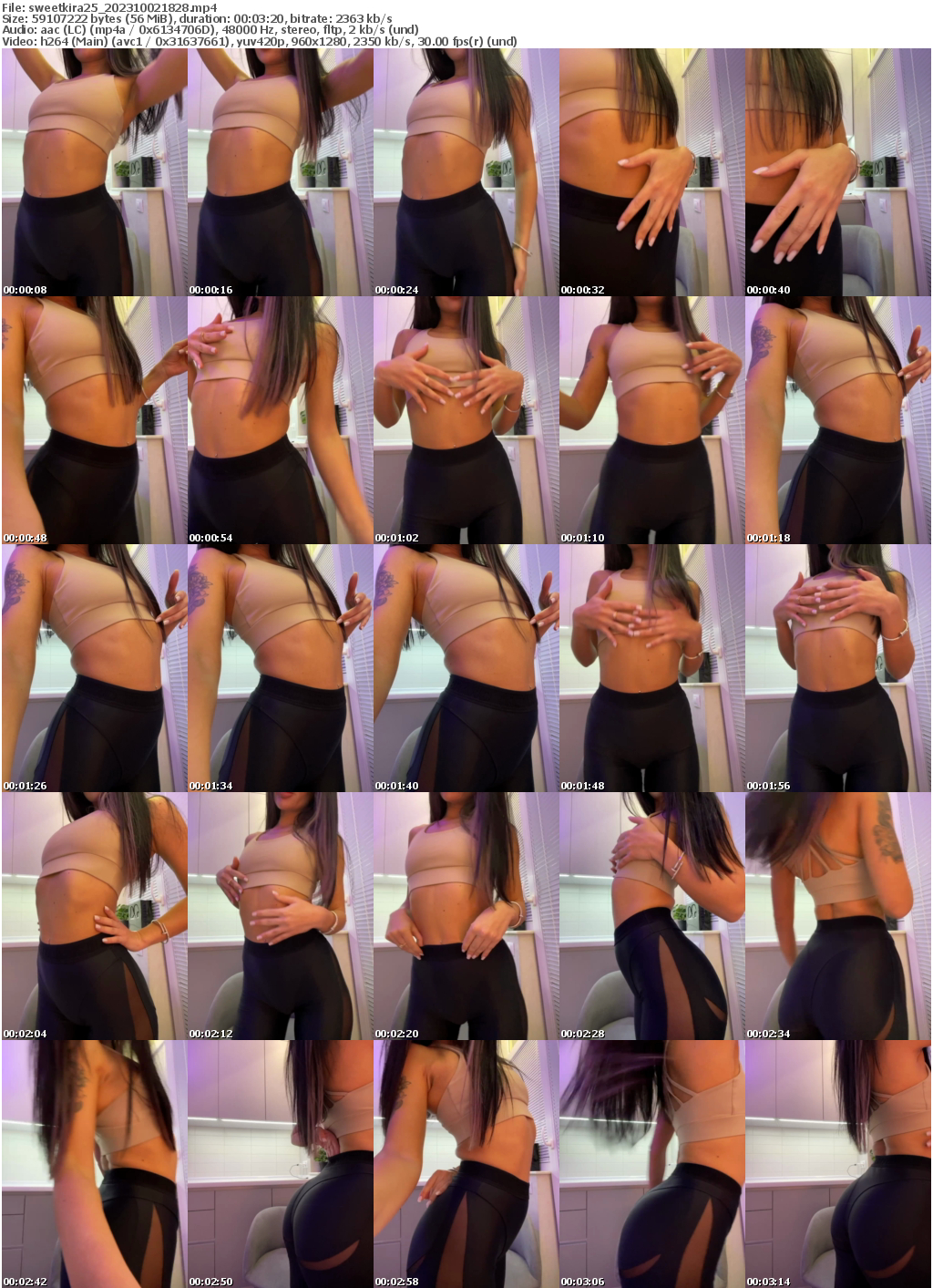 Preview thumb from sweetkira25 on 2023-10-02 @ bongacams