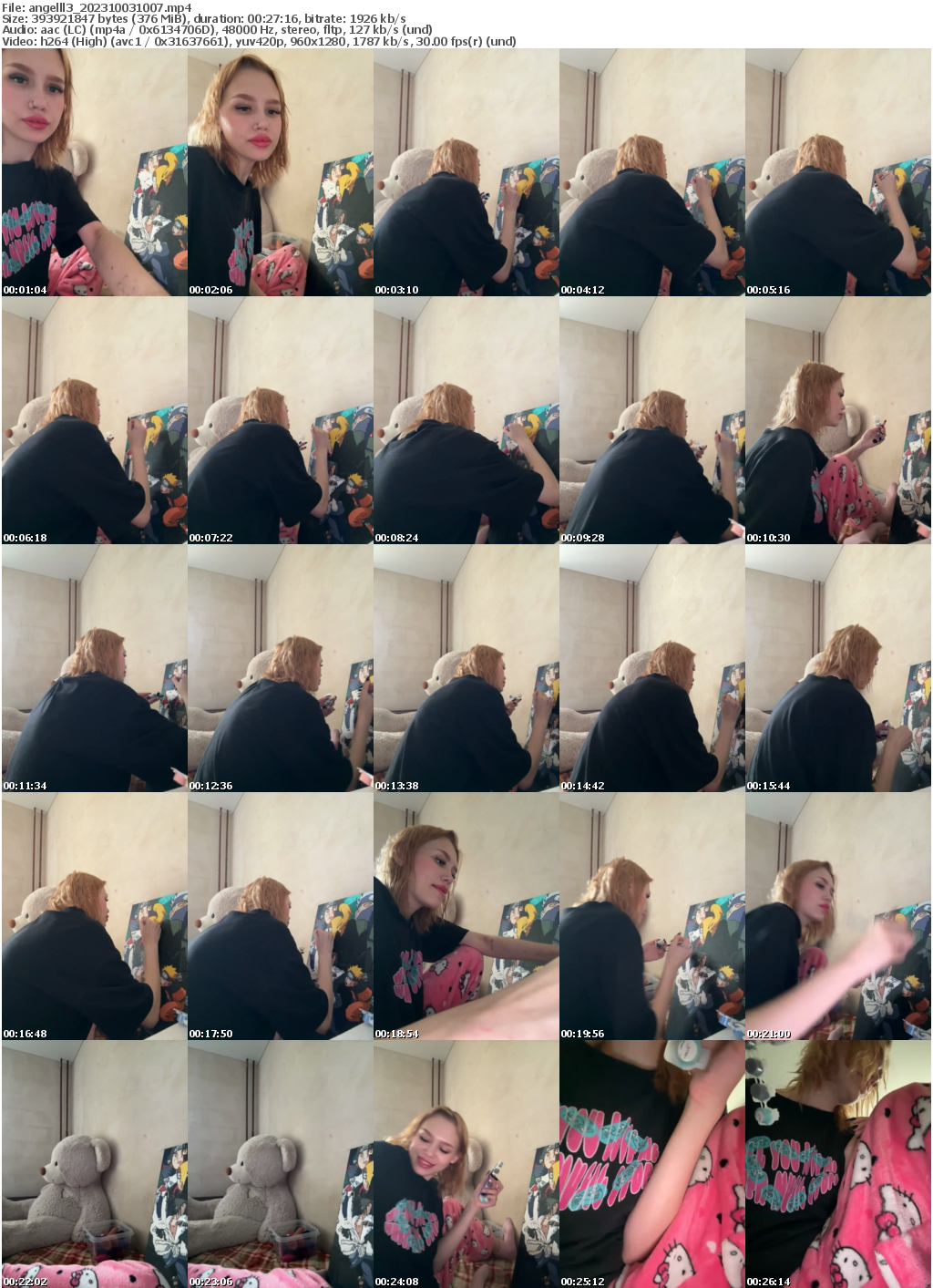 Preview thumb from angelll3 on 2023-10-03 @ bongacams