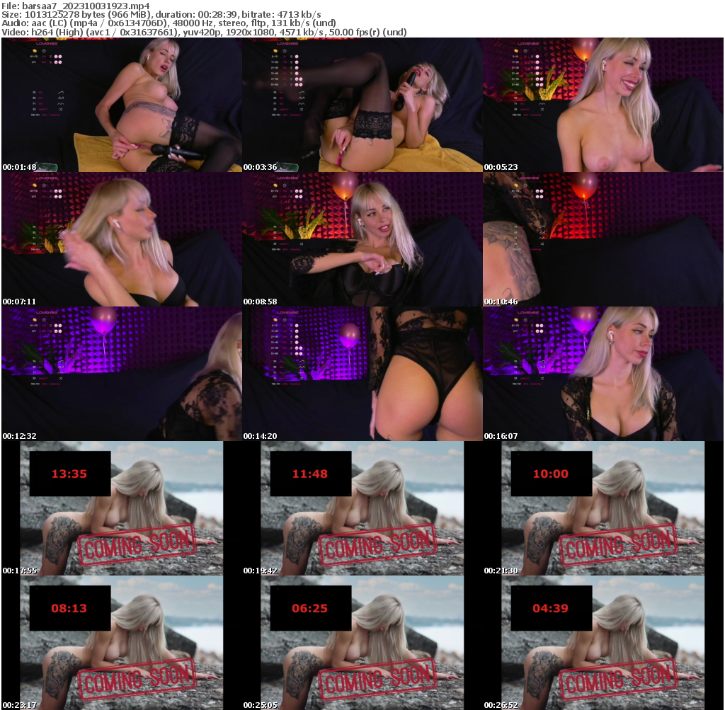 Preview thumb from barsaa7 on 2023-10-03 @ bongacams