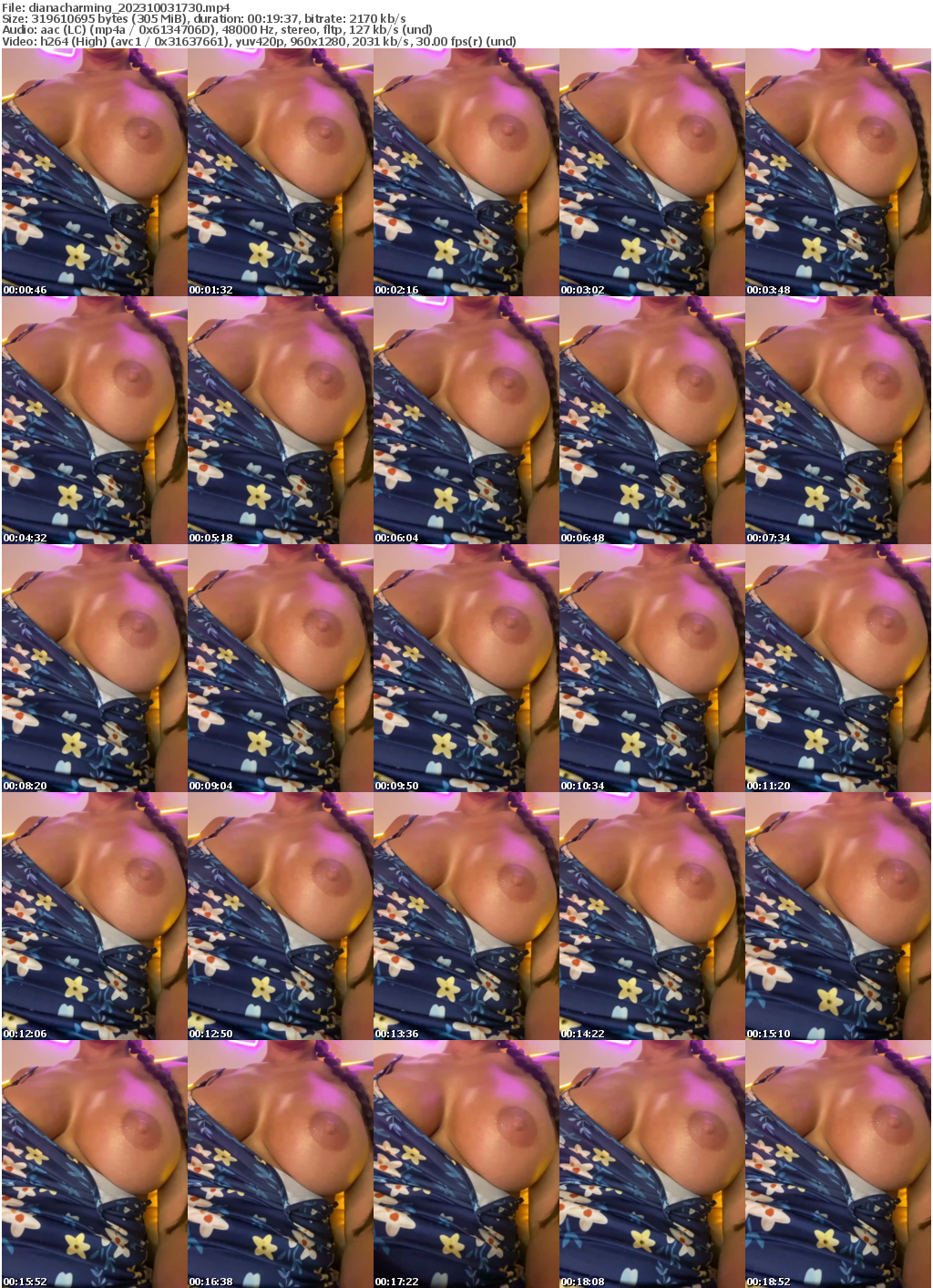 Preview thumb from dianacharming on 2023-10-03 @ bongacams