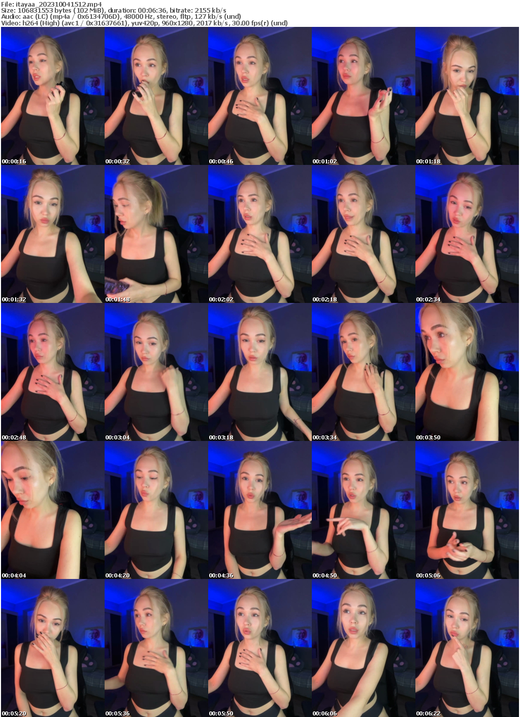 Preview thumb from itayaa on 2023-10-04 @ bongacams